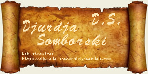 Đurđa Somborski vizit kartica